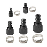 2PCS 4AN 6AN 8AN 10AN 12AN 0°/45°/90°/180° Push Lock Hose End Fitting Fuel Line Adaptor